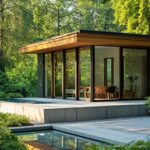 Tranquil Retreat: Nature’s Glass Box