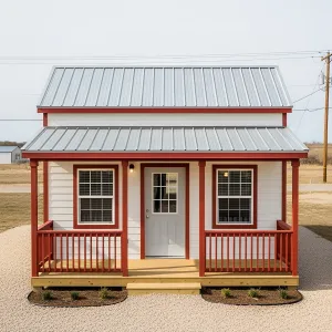 A Tiny Hideout with a Touch of Red Delight