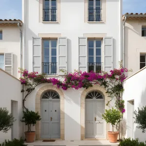 Lilac Vines On Limestone Arcades