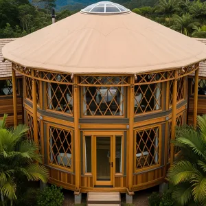 Tropical Yurt Getaway With a View
