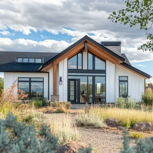 Gable-Rich Ranch with Skylit Flair