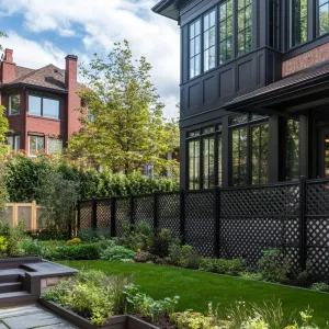 Victorian Lattice With Sleek, Modern Fences