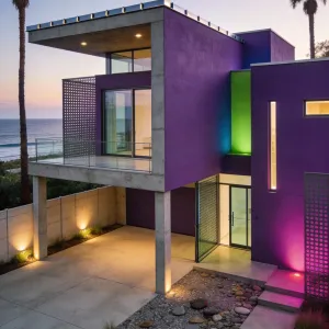 Seaside Neon Amethyst Portico Residence