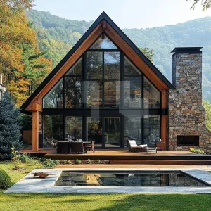 A-Frame Elegance: Gable House Charm
