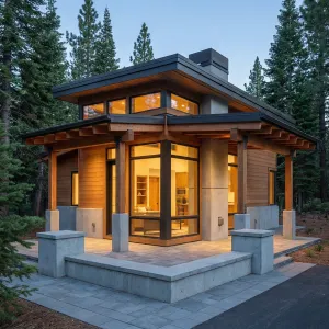 Pavilion Glow Forest Edge Cabin