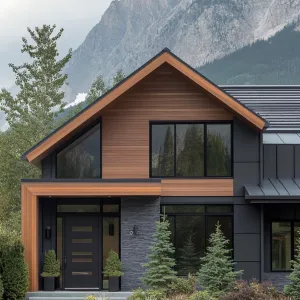 A Symphony of Peaks and Paint: Modern Mountain Marvel