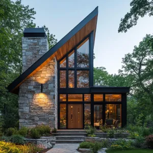 Modern A-Frame Enigma: The Sleek Retreat