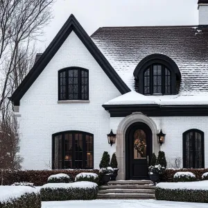 Snow-Kissed Gothic Grandeur