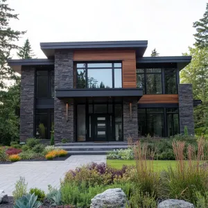 Modern Marvel Amidst Greenery