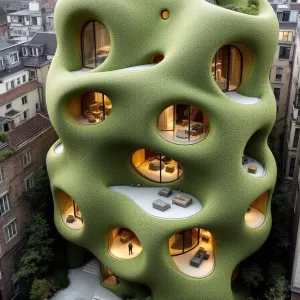 Leafy Loft: A Cozy Capsule of Curves
