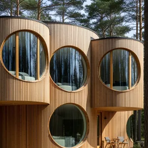 Eco-Friendly Round Havens in the Woods