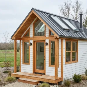 Skylight Gable Micro Porch Cabin