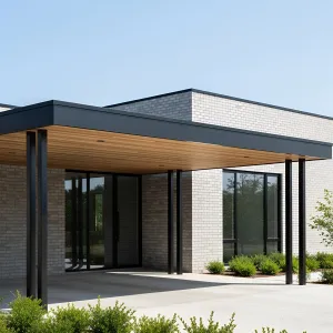 Stylish Shade Over a Chic Driveway