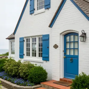Cozy Coastal Nook with a Splash of Color