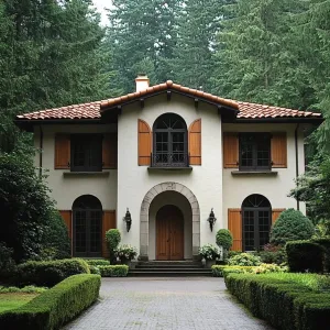 Charming Villa Amid Verdant Giants