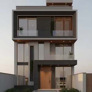 Shadow-Boxed Minimalist Streetfront