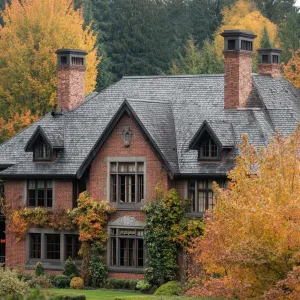 Preview of Charming Manor Amidst Autumn Splendor