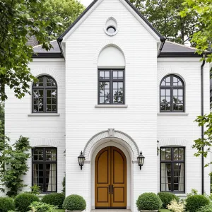 Sophisticated Brick Sanctuary Amidst Nature