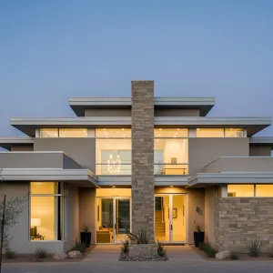 Contemporary Elegance Under the Evening Sky