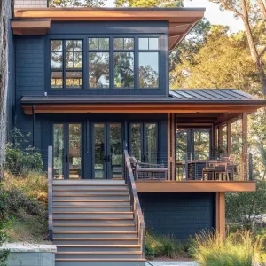 Painted Cedar in Coastal Colors
