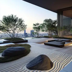 Zen Oasis Above the City