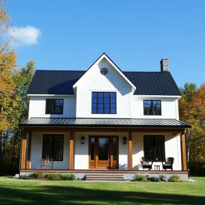 Gabled Delight Under Azure Skies