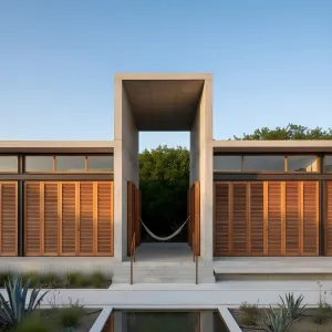 Atrium Portal Shutter House