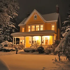 Charming Winter Wonderland House