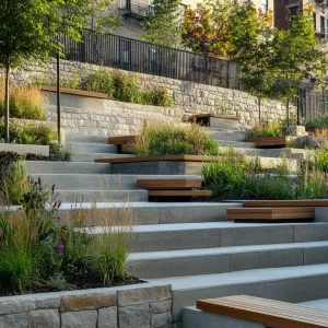 Stepped Sanctuary: Urban Layers of Stone and Green