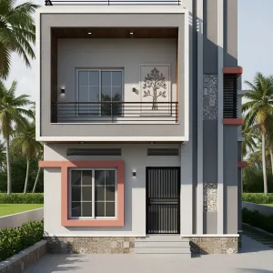 Coral Frame Courtyard Ease