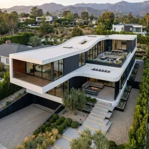 Serpentine Skyband Courtyard Home