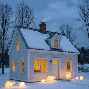 Hearthlit Polar Meadow House