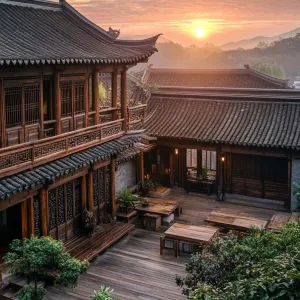 Multi-Level Terraced Courtyards