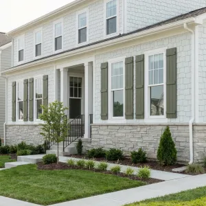 Fresh Stone Base Suburban Shingle Front