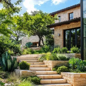Rustic Charm in Stone and Green
