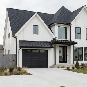 Monochrome Gable Nest With Sharp Lines