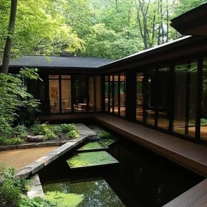 Tranquility Poolside: A Reflection Retreat