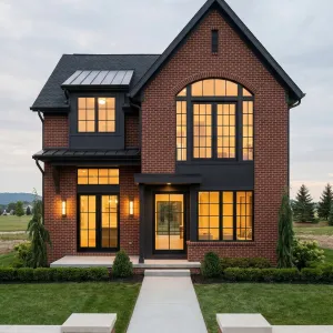 Midnight Mullion Brick Manor