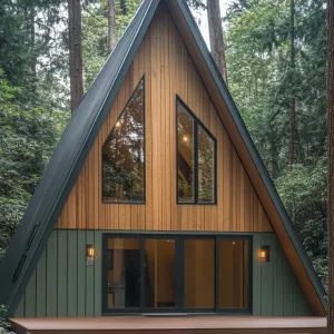 Architectural A-Frame Amidst Arboreal Allure
