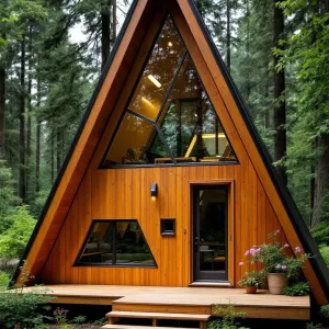 Chic A-Frame Retreat Nestled Among Giants