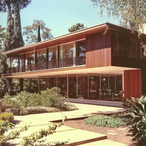 Mid Century Serenity Embraced by Greenery