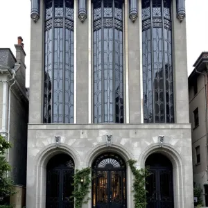 Stately Columns and Curves: Art Deco Delight