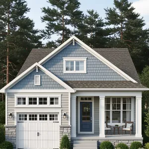 Snug Nest: Tiny Home with a Stylish Garage