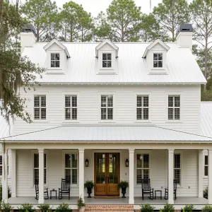 Preview of Charming Southern Farmhouse with Porch Rockers