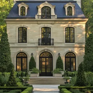 Elegant Retreat with Leafy Accents