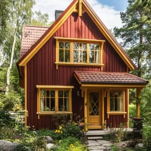 Mini Marvel: A Cottage Tale in Crimson and Gold