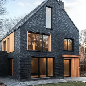 Dark Brick Delight with Sunlit Frames