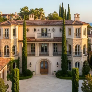 Stately Tuscan Mansion by the Waves