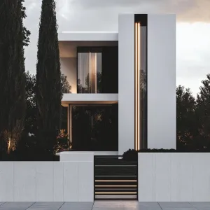 Modern Villa Illuminated Elegance
