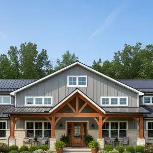Barndominium Bliss Amidst Blooming Splendor